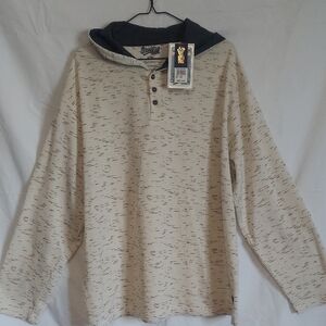 Men's Cream Hooded Sweater